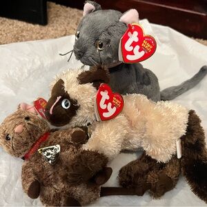 Ty beanie babies Arlene, Nermal and Louis